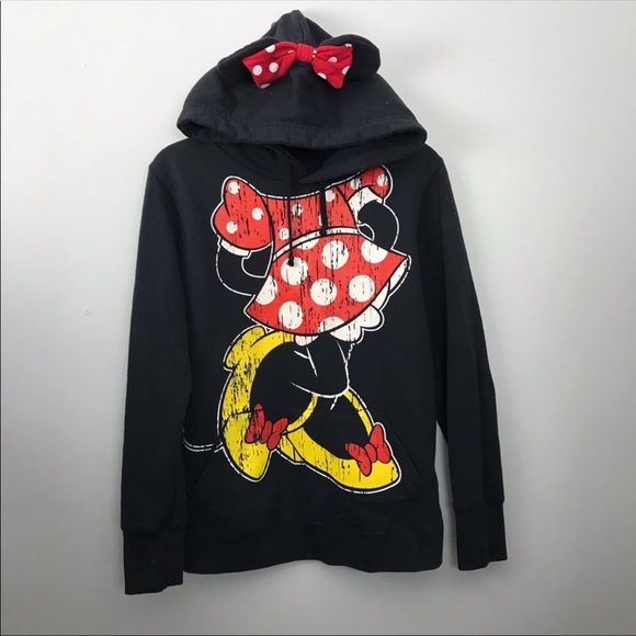 Disney Tops - Disney Parks Minnie Mouse Sweatshirt Hoodie